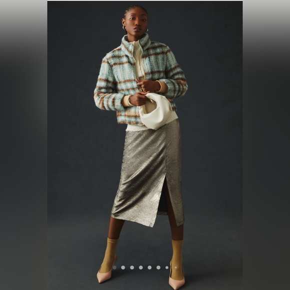 Anthro Plaid Jacket - Picture 1 of 5